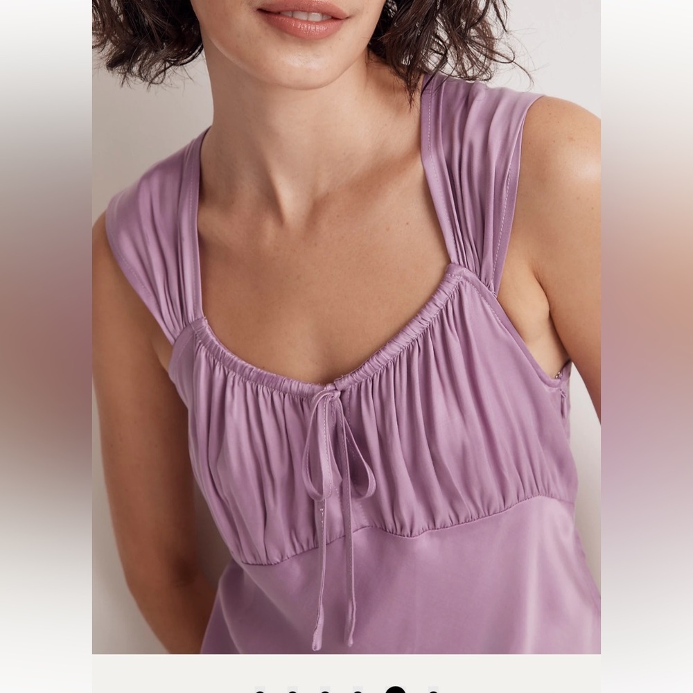 Madewell lavender satin dress